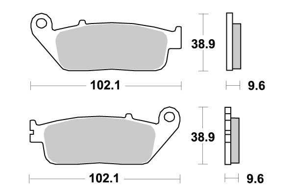 Sbs Jarrupalat Ceramic - Moottoripyörän jarrupalat - D220866 - 1