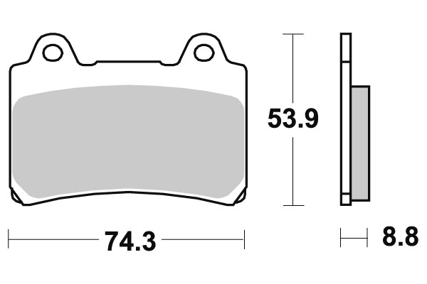 Sbs Jarrupalat Ceramic - Moottoripyörän jarrupalat - D2606 - 1
