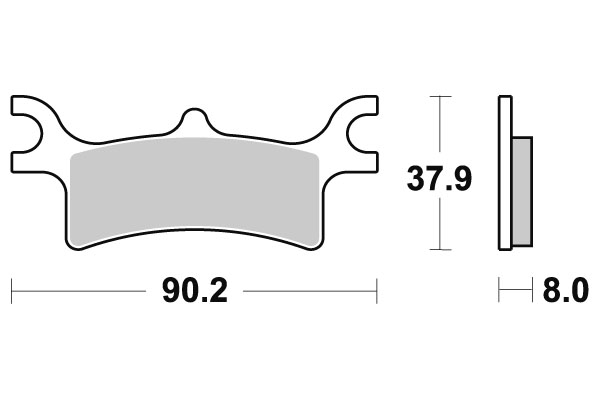 Sbs Jarrupalat Racing Sintered - Moottoripyörän jarrupalat - D220946 - 1