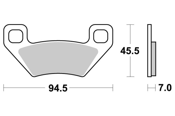 Sbs Jarrupalat Racing Sintered - Moottoripyörän jarrupalat - D220976 - 1