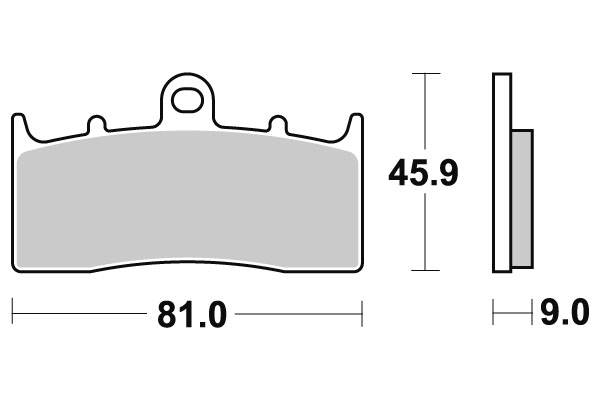 Sbs Jarrupalat Sintered - Moottoripyörän jarrupalat - D24126 - 1