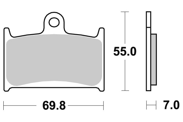 Sbs Jarrupalat Sintered - Moottoripyörän jarrupalat - D2746 - 1