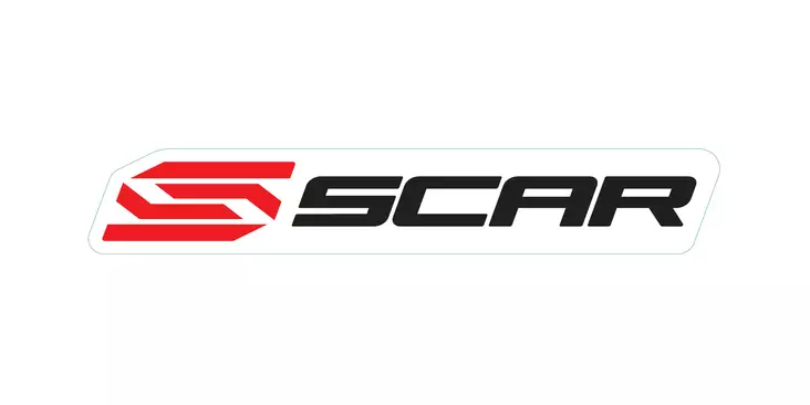 Scar Bike Stickers - Dimensions : 120*20mm - Pack of 5 stickers - Moottoripyörän muut tarrasarjat - D480806 - 1