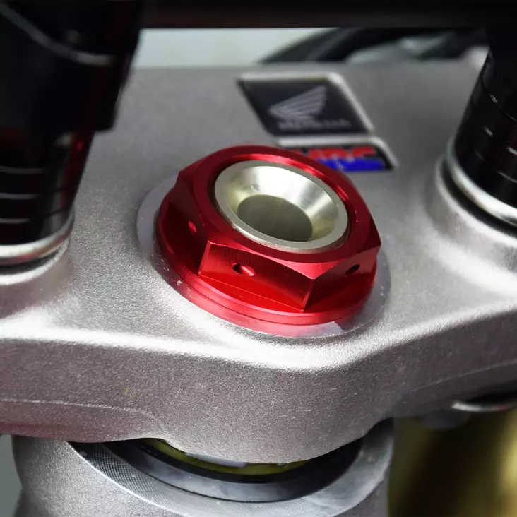 Scar Steering Stem Nut & Tool - CR125/250 01-07 CRF250R/450R 04-16 Husqvarna WR1 - Moottoripyörän rungon pisteosat - D480266 - 1
