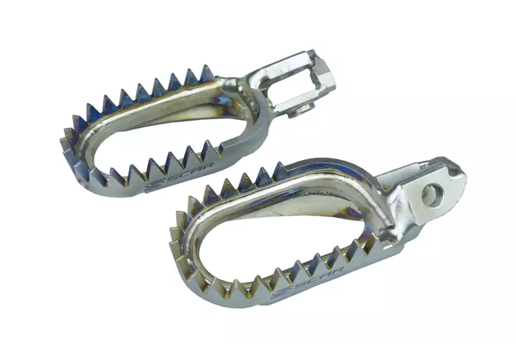 Scar Titanium Footpegs Anti mud - 125SX 250SX 300SX 250SX-F 350SX-F 450SX-F 2023 - Moottoripyörän jalkatapit - D472026 - 1