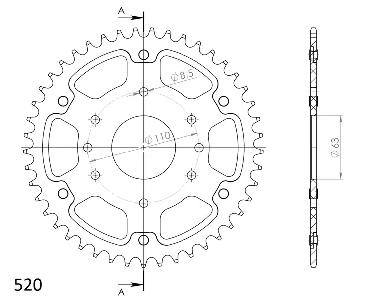 Supersprox Stealth Takaratas Oranssi - Moottoripyörän takarattaat - D295216 - 2