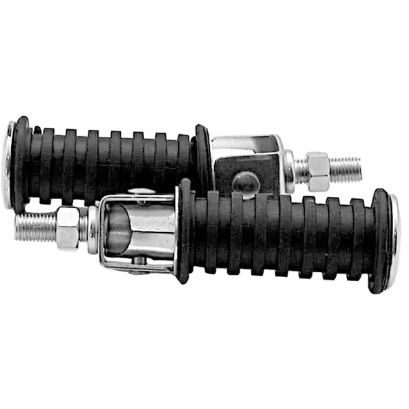 Tec-X Jalkatappisarja, Pyöreä pultti-malli, M10 x 25mm - Mopon ja skootterin jalkatapit - D3646 - 1