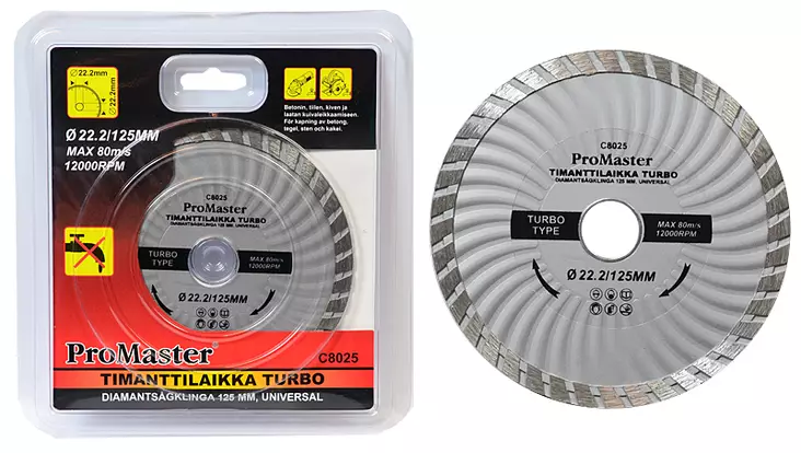 Timanttilaikka turbo 125mm - Timanttikatkaisulaikat - LX2326 - 1