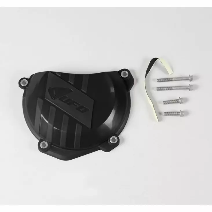 UFO Clutch cover SXF250/350 16-,EXCF250/350 17-,FC250/350 16-,FE250/350 17- Blac - Moottoripyörän moottorin kopat - D275776 - 1