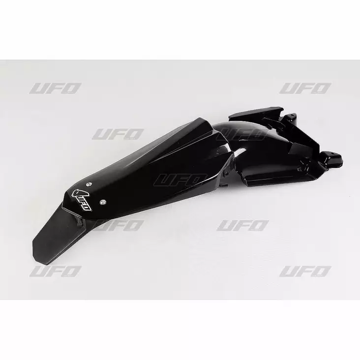 UFO Takalokasuoja Enduro takavalolla HVA TC/TE250-510 08- Musta 001 - Offroad lokasuojat ja jatkeet - D219256 - 1