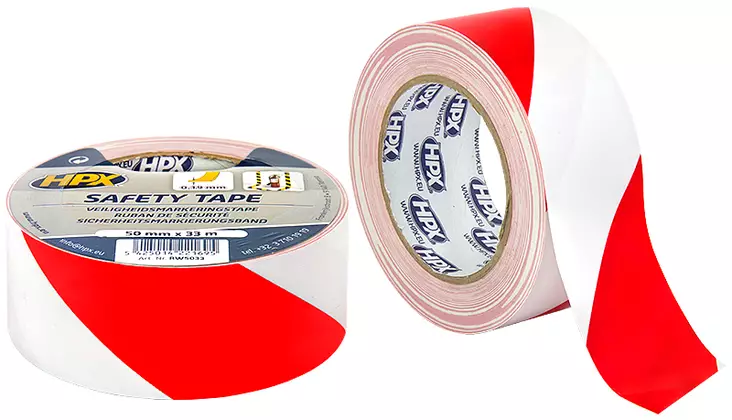 Varoitusteippi va/pu 50mm x 33m - Teipit ja suojaus - LX5226 - 1