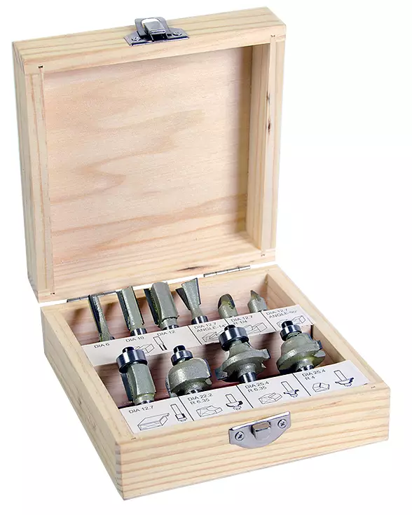 Yläjyrsimen teräsarja 10-os. - Reikäsahat ja sarjat - LX2716 - 1