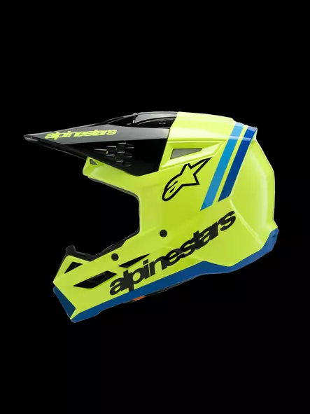 Alpinestars Kypärä SM3 Nuorten Radium Keltainen Fluo/Musta/Sininen - Lasten kypärät - D495417 - 1