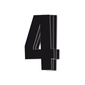 Blackbird kilpanumerot musta 3kpl/srj 16x7,5cm #4 - Numeropohjat ja kilpanumerot - D171967 - 1