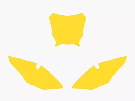 Blackbird numeropohjat keltainen CRF450 17-20/250 18-21 - Numeropohjat ja kilpanumerot - D231067 - 1