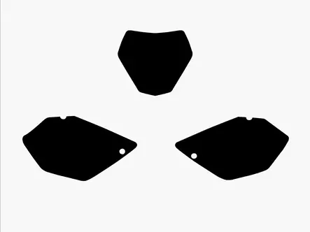 Blackbird numeropohjat musta YZ125/250 06-14 - Mallikohatiset tarrasarjat - D171867 - 1