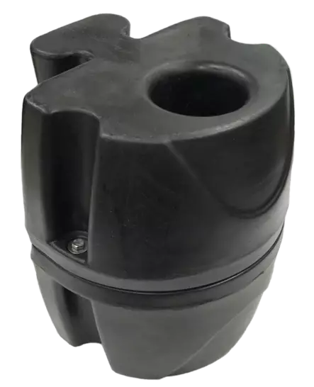 JetPort Jatkettu kiinnike 3" putkikiinnitykselle, musta - Jettilaiturit - D378937 - 1