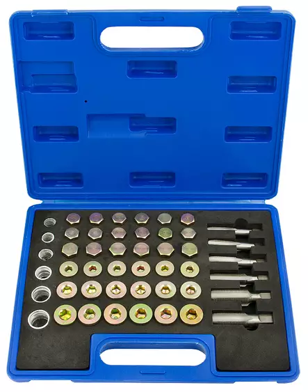 Öljytulpan kierteenkorjaussarja 114-os. - Jarrutyökalut - LX5107 - 2