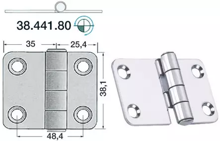 Sarana 60,4x38,1 - Veneen saranat - D124707 - 1