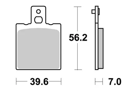 Sbs Jarrupalat Ceramic (519HF) - Mopon ja skootterin jarrupalat - D70267 - 2
