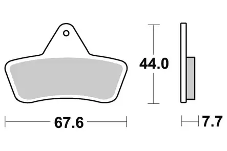 Sbs Jarrupalat Sintered Atv - Moottoripyörän jarrupalat - D53177 - 2