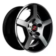 Barzetta Carrello Black Polished kärryn vanne 6x13 - Asuntovaunun ja peräkärryn vanteet - 499-68567 - 3