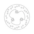 Brembo Serie Oro jarrulevy - Moottoripyörän jarrulevyt - D122837 - 1