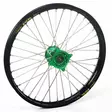 Haan Wheels Front KX250F 21- KX450 19- 21-1,60 BK Rim Green Hub - Moottoripyörän vanteet - D528497 - 1