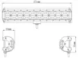 Kinwons Led Kaukovalopaneeli 10-30V 240W Flood - Mönkijän valot - D524247 - 2