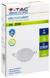 Led-paneeli 3w pyöreä 84mm 4500k - Johdolliset työmaavalaisimet - LX5437 - 3