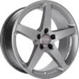 MOMO FIVE Titan silver matt alumiinivanne 7.00x16 - 16-tuumaiset alumiinivanteet - 499-168257 - 1