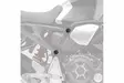 Puig Chassis Plugs Honda Cb1000R Neo Sports Cafe C/Blac - Moottoripyörän rungon pisteosat - D303077 - 1
