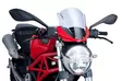 Puig Racing Screen Semic.Orig.Monster 696/796/1100 Smok - Moottoripyörän katteet ja tuulenohjaimet - D298867 - 1