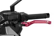 Puig Unfoldable Clutch Lever 4.0. C/Red Selector C/Silv - Moottoripyörän vivut ja vivunrungot - D529757 - 1