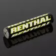 Renthal Shiny Pehmuste Musta/Valkoinen/Keltainen - Moottoripyörän ohjaustangon pehmusteet - D446337 - 1