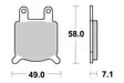 Sbs Jarrupalat Carbon Tech - Moottoripyörän jarrupalat - D220747 - 1