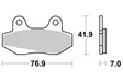 Sbs Jarrupalat Ceramic - Moottoripyörän jarrupalat - D2517 - 1