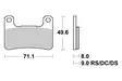 Sbs Jarrupalat Dual Carbon - Moottoripyörän jarrupalat - D30787 - 1