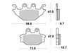 Sbs Jarrupalat Racing Sintered - Moottoripyörän jarrupalat - D220967 - 1