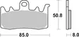 Sbs Jarrupalat Sintered - Moottoripyörän jarrupalat - D157297 - 1