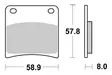 Sbs Jarrupalat Sintered - Moottoripyörän jarrupalat - D2617 - 2