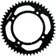 Supersprox Alumiini takaratas RAL-898:48 Musta - Moottoripyörän takarattaat - D307477 - 1