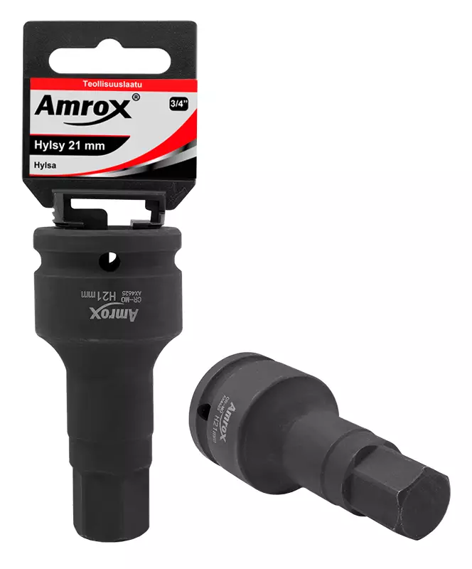 Kuusio-voimakärkihylsyt 3/4" amrox - Hylsyt ja voimahylsyt - LX15817 - 1