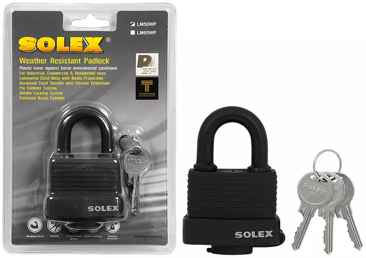 Riippulukot laminoitu vesitiivis - Levyjarrulukot ja riippulukot - LX6267 - 1