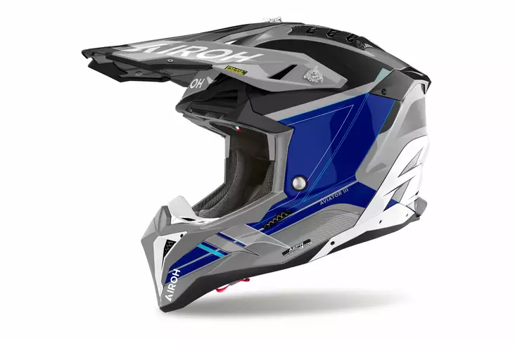 Airoh Aviator 3 Saber sininen crossikypärä - Crossikypärät - D481017 - 1