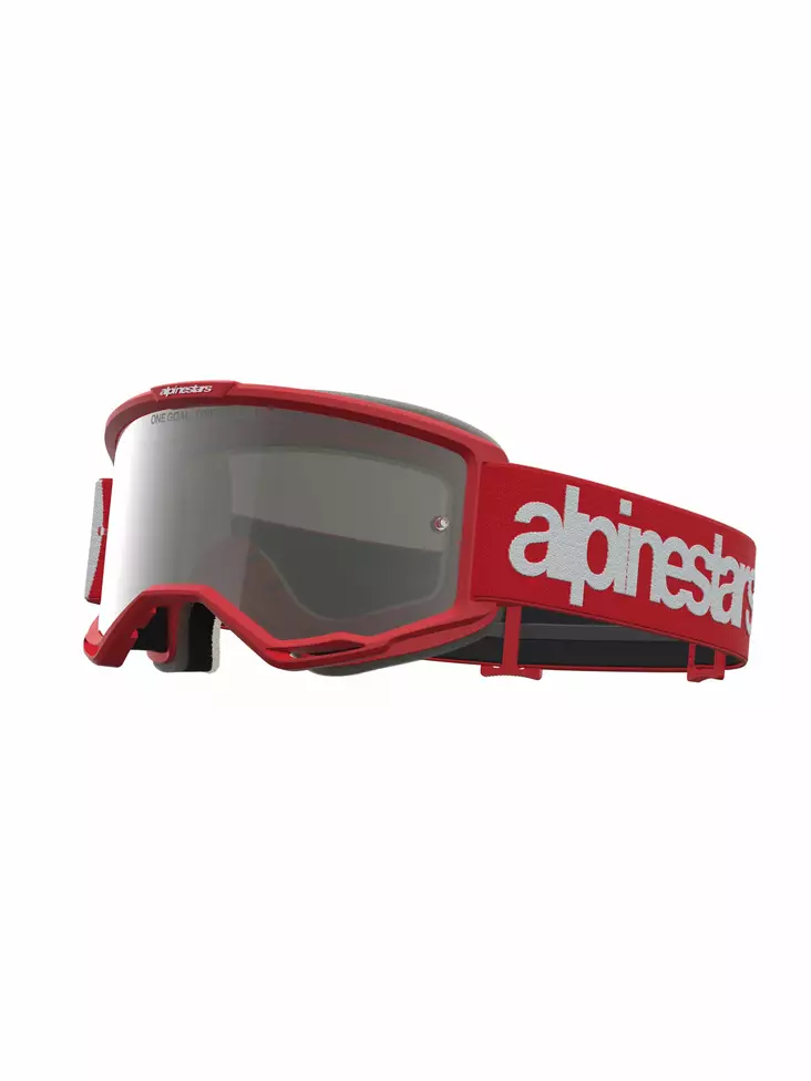 Alpinestars Ajolasit Vision 5 Hone Punainen Valkoinen Peili Hopea - Crossilasit - D543997 - 1