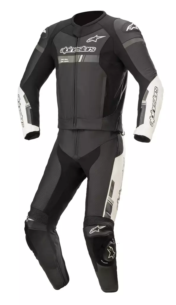 Alpinestars Nahkapuku GP Force Chaser V2 2 PCS Musta/Valkoinen 60 - Moottoripyörä nahkapuvut - D372477 - 1