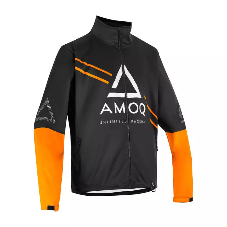 AMOQ Apex Racing Takki Musta/Oranssi/Valkoinen - Kelkkatakit - D498337 - 1