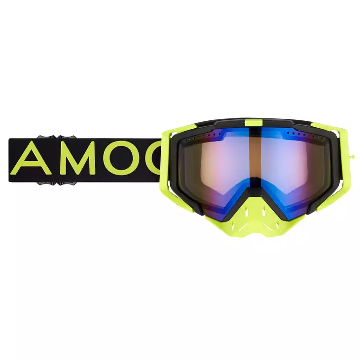 AMOQ Aster Ajolasit Musta-HiVis sininen peili - Kelkkalasit - D396477 - 1