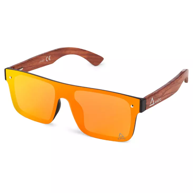 AMOQ Burst Aurinkolasit PLRZD Puu-Punainen peili - Aurinkolasit - D509857 - 1